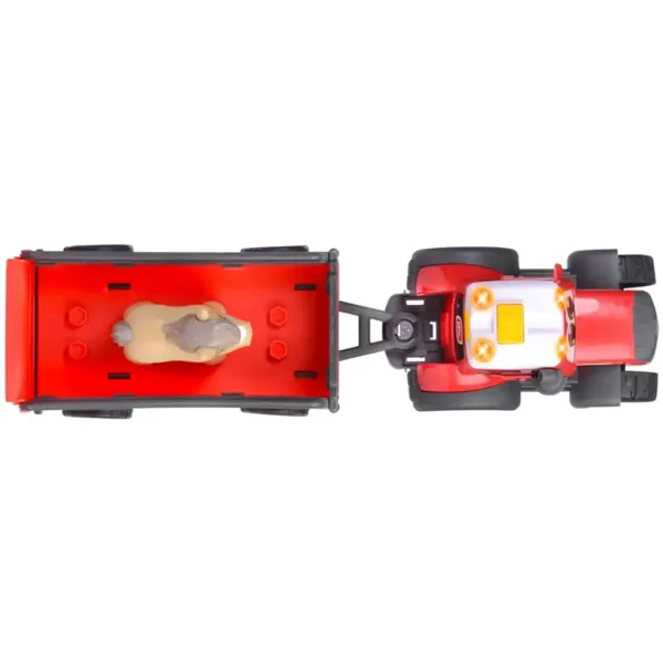 imagen de ABC Massey tractor de transporte de animales con caballo - Simba Toys 4