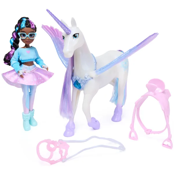 imagen de Academia Unicornio: Muñeca Layla y set de juego unicornio alado Glacier - Spin Master 2