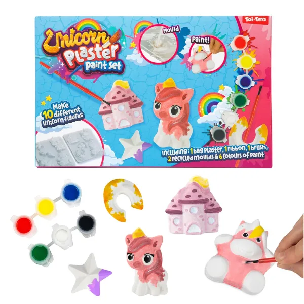 imagen de Animal Plaster: Set de yeso y pintura de animales y unicornios en varias versiones 1ud 4