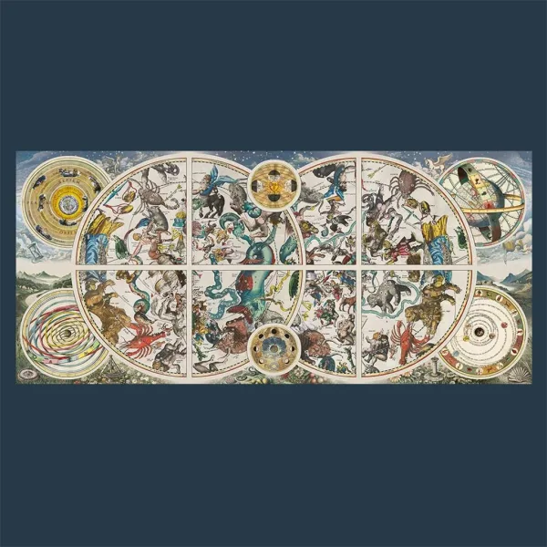 imagen de Antiguos mapas astronómicos 9000 piezas UFT puzzle - Trefl 2