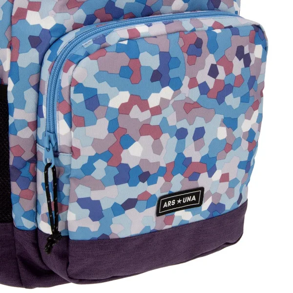 imagen de Ars Una: Caleidoscopio-azul mochila escolar AU-14 32x51x25cm 6