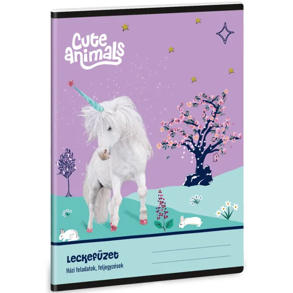 imagen de Ars Una: Cuadernos de ejercicios con estampado de unicornios de animales adorables 38 hojas A/5 1