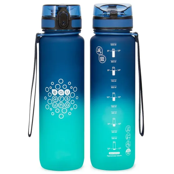 imagen de Ars Una: Dark Sea botella motivacional sin BPA 1000ml 2