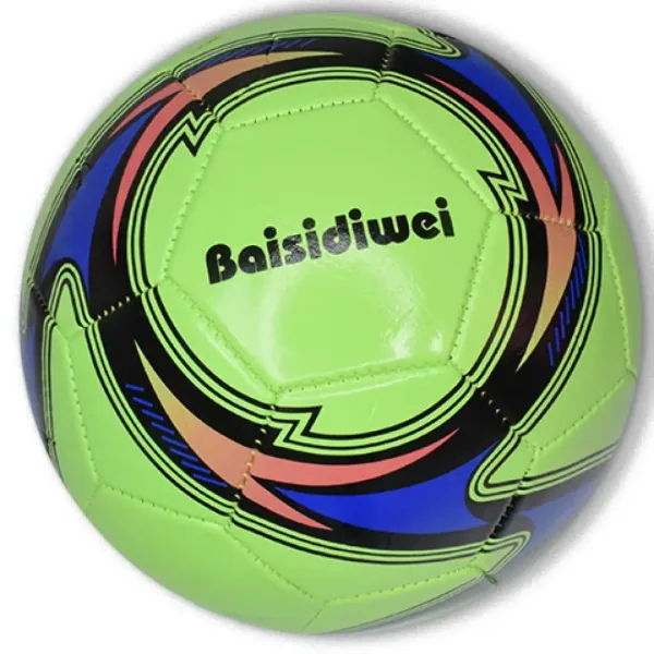 imagen de Balón de fútbol de cuero sintético de color neón en varias versiones de 23 cm 4