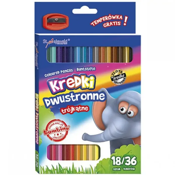 imagen de Bambino: Set de lápices de colores de 18/36 unidades con sacapuntas 2