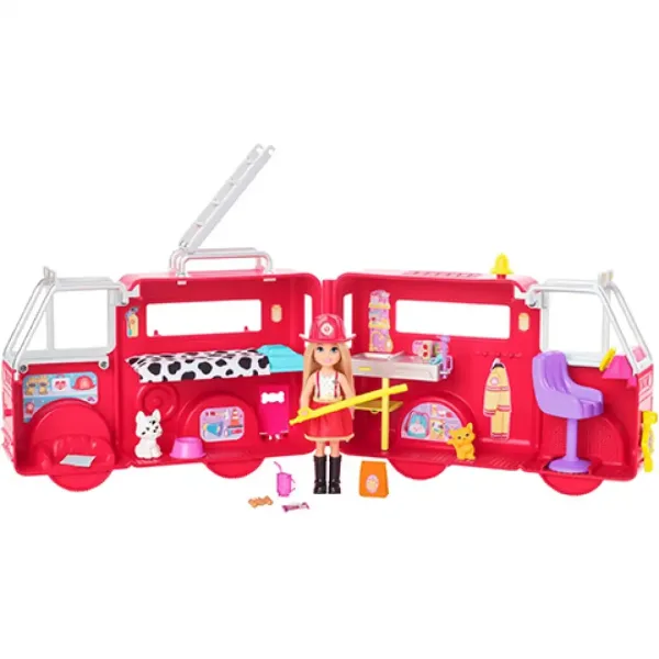 imagen de Barbie: Conjunto de juego de camión de bomberos Chelsea - Mattel 4