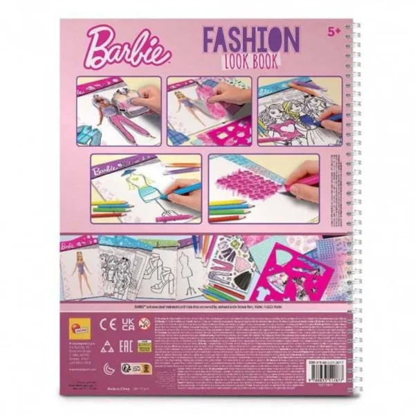 imagen de Barbie: cuaderno de bocetos de diseño de moda - Lisciani 2