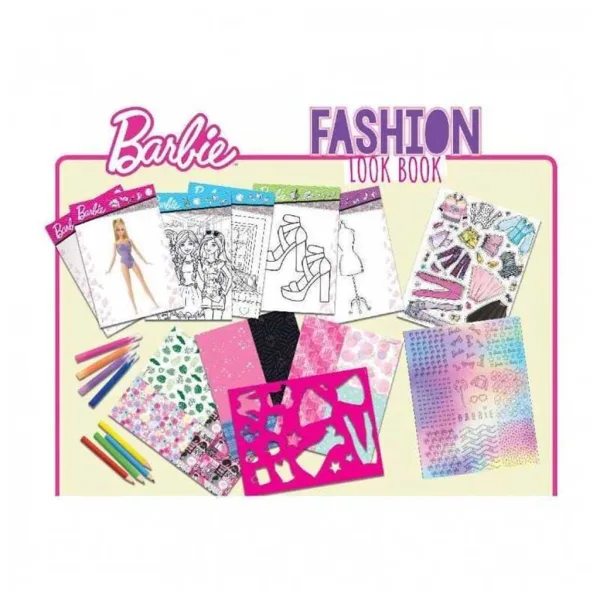 imagen de Barbie: cuaderno de bocetos de diseño de moda - Lisciani 3