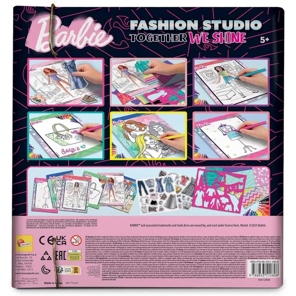 imagen de Barbie Juntos Brillamos set de colorear y vestir - Lisciani 4