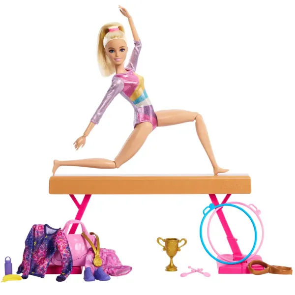 imagen de Barbie: Muñeca gimnasta con accesorios - Mattel 3
