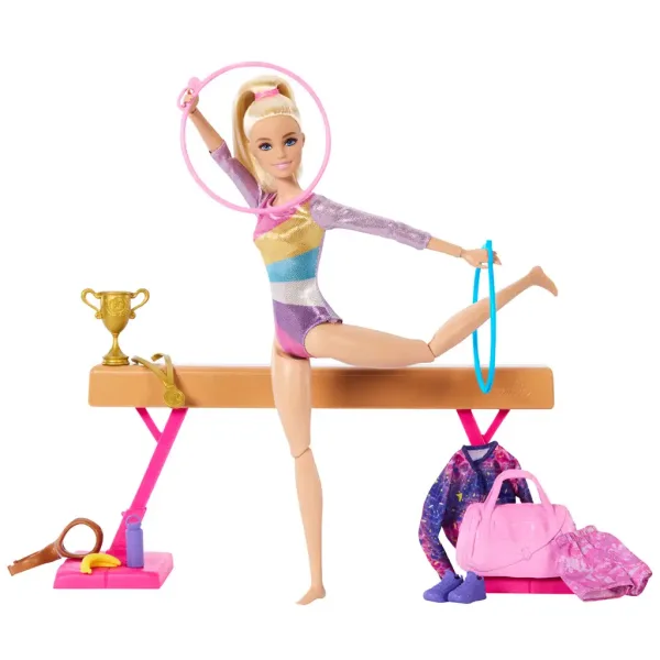imagen de Barbie: Muñeca gimnasta con accesorios - Mattel 4