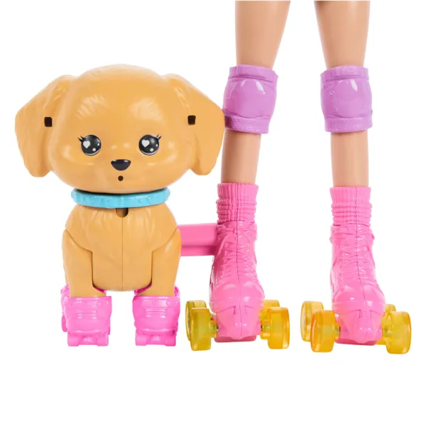 imagen de Barbie Paseadora de Perros Con Patines - Muñeca Rubia - Mattel 5