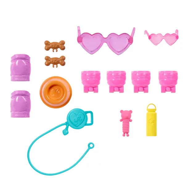 imagen de Barbie Paseadora de Perros Con Patines - Muñeca Rubia - Mattel 6