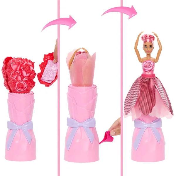 imagen de Barbie Reveal: Magia de Flores muñeca sorpresa - Rosa - Mattel 3