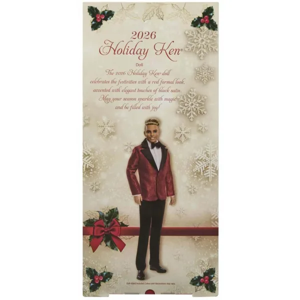 imagen de Barbie: Signature Holiday 2026 Ken muñeco de colección 32 cm - Mattel 6
