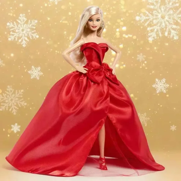 imagen de Barbie: Signature Holiday 2026 muñeca de colección rubia 32 cm - Mattel 5