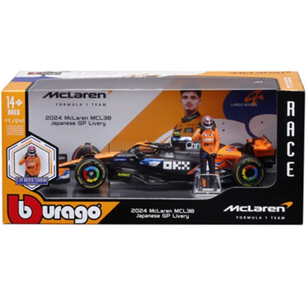 imagen de Bburago: Coche de carrera F1 - Mclaren MCL39 Norris 1 /24 2