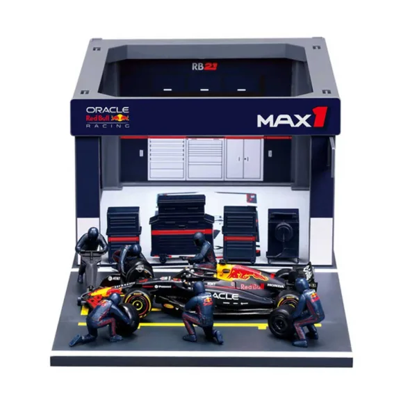 imagen de Bburago: Coche de carrera F1 - Red Bull RB21 Pit / Max Verstappen 1/43 2