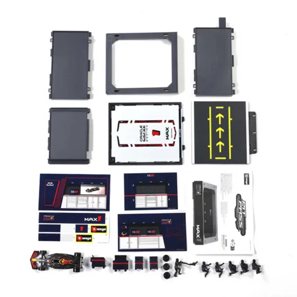 imagen de Bburago: Coche de carrera F1 - Red Bull RB21 Pit / Max Verstappen 1/43 3