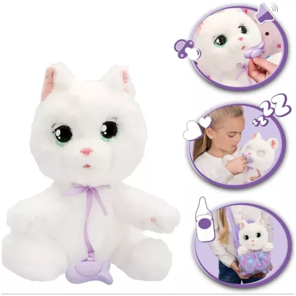 imagen de Bebé Patas figura de peluche interactiva – Gato blanco 2