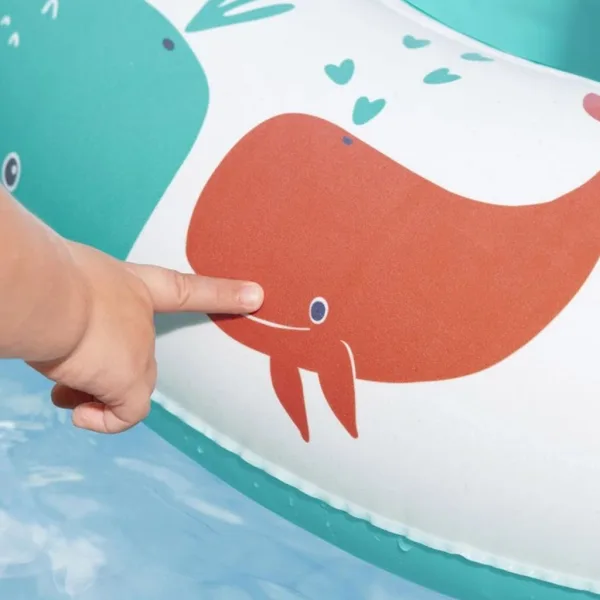 imagen de Bestway: Bote de bebé con ballena y toldo 84 x 67 cm 2