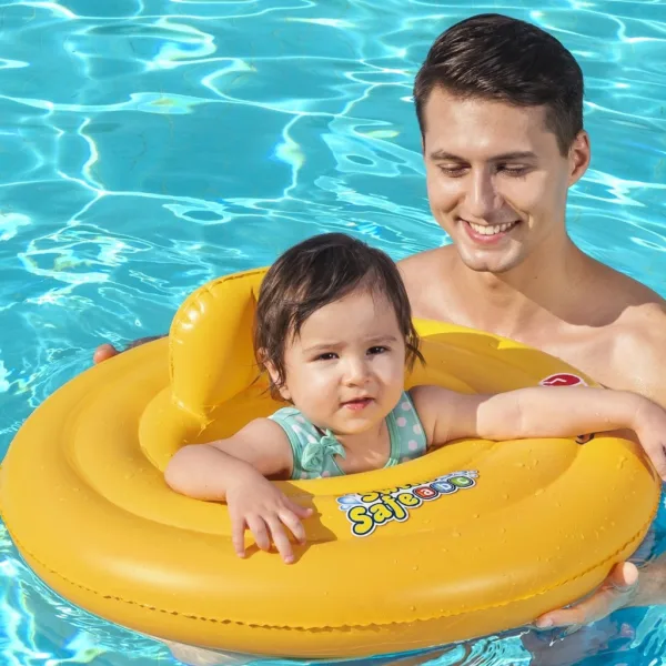 imagen de Bestway: Swim Safe - Flotador de bebé con tres anillos 69cm 2