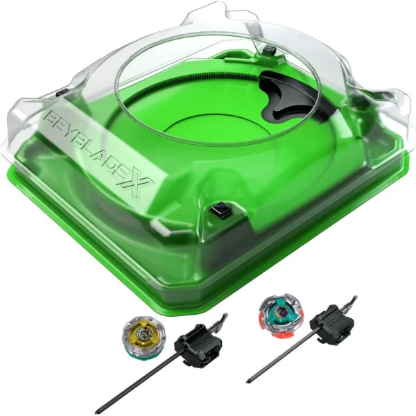 imagen de Beyblade X Sneak attack battle arena con 2 peonzas - Hasbro 2