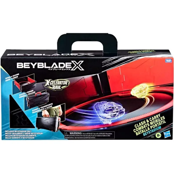 imagen de Beyblade X: Beystadium Clash & Carry arena de combate portátil – Hasbro 2