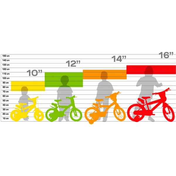 imagen de Bicicleta infantil Little Heart rosa-blanco tamaño 16 - bicicleta Dino Bikes 2