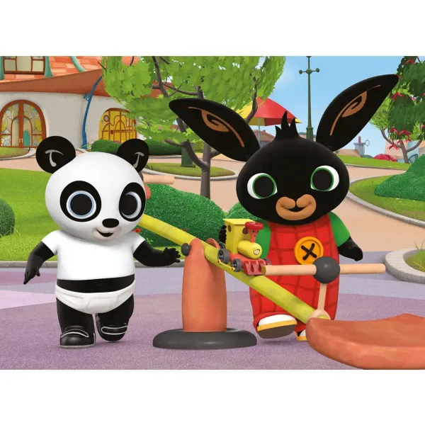 imagen de Bing y Pando en el parque infantil 24 piezas Eco mini puzzle 35x25cm - Lisciani 2