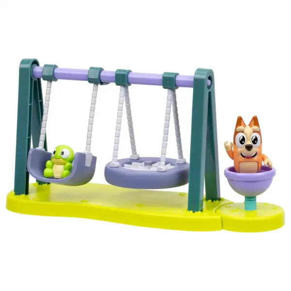 imagen de Bluey: Juego de parque con figura de Bingo y Tortuga 3