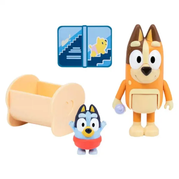 imagen de Bluey: Paquete de figuras de personajes dobles - Baby Bluey y Chilli 2