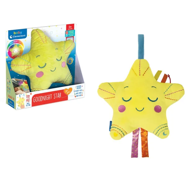 imagen de Buenas noches estrella peluche luz nocturna con sonido - Clementoni baby 2