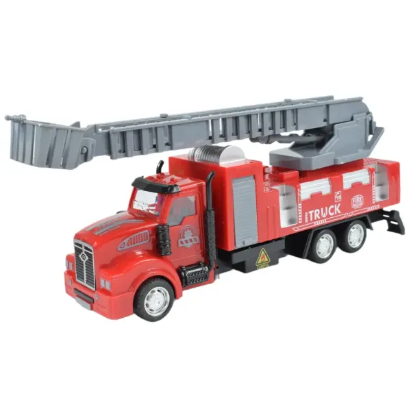 imagen de Camión de Ciudad: Camión de bomberos transformable con señales de tráfico 19cm 2