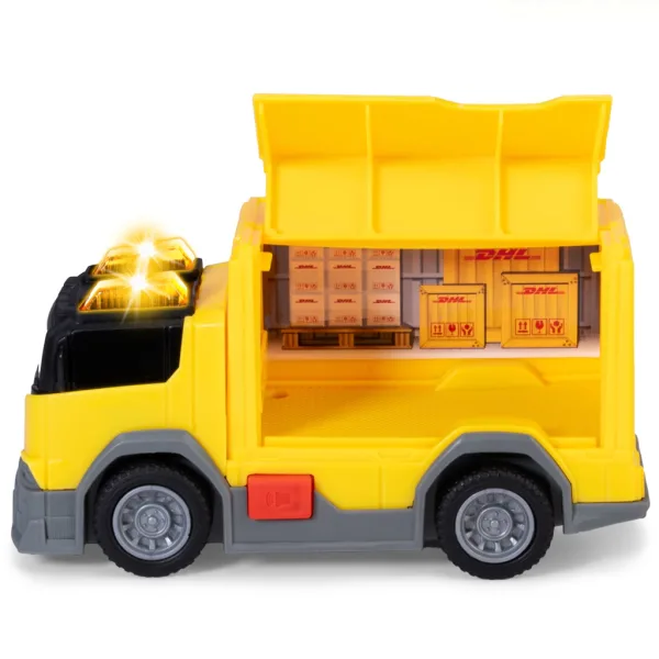 imagen de Camión de entrega DHL con efectos de luz y sonido 15 cm - Dickie Toys 3