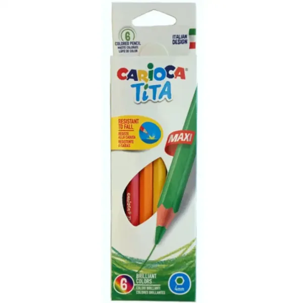 imagen de Carioca: Tita maxi lápiz de colores de 6 unidades 1