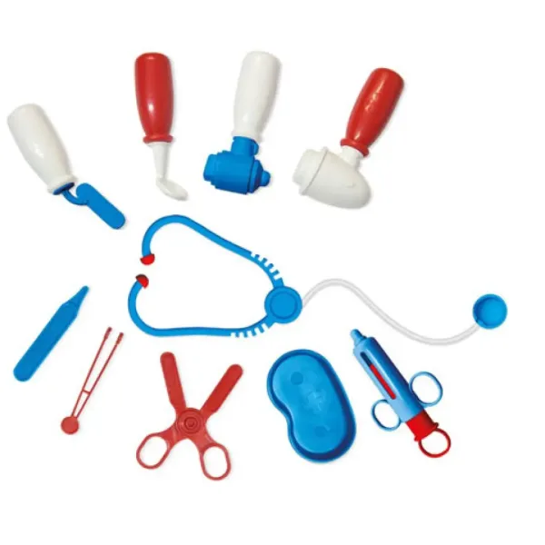 imagen de Carro médico rojo-azul con accesorios 2