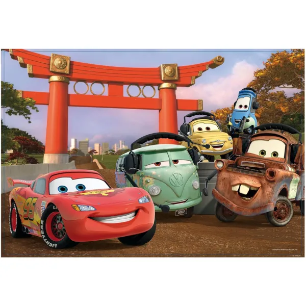 imagen de Cars 2 en 1 rompecabezas y libro para colorear de 108 piezas 50x35cm - Lisciani 2