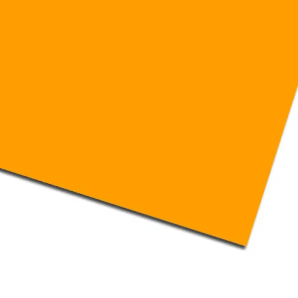imagen de Cartón decorativo de color naranja 50x70cm 1