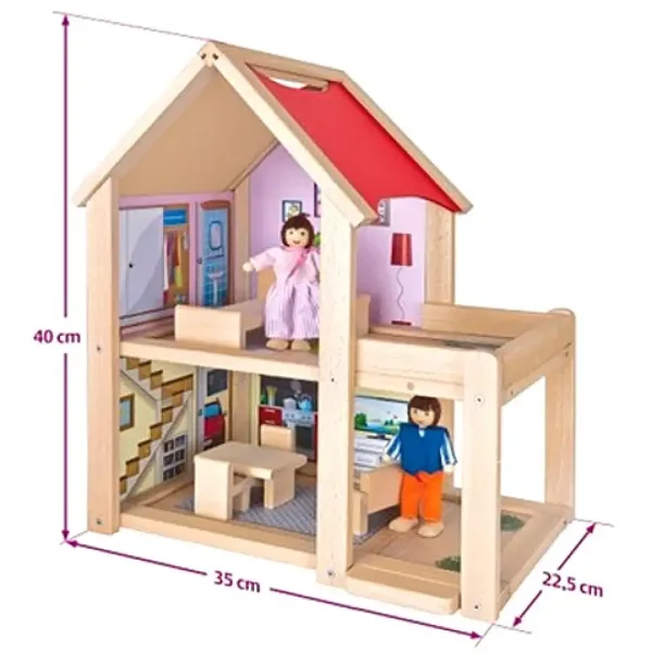 imagen de Casa de muñecas de madera - Eichhorn 2