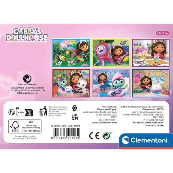 imagen de Casa de muñecas Gabi 12 piezas - Clementoni 2