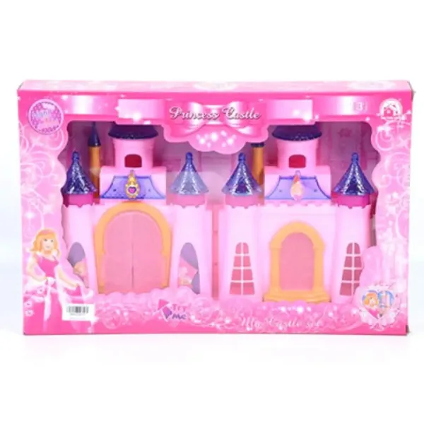 imagen de Castillo de princesa con luz, en color rosa 1