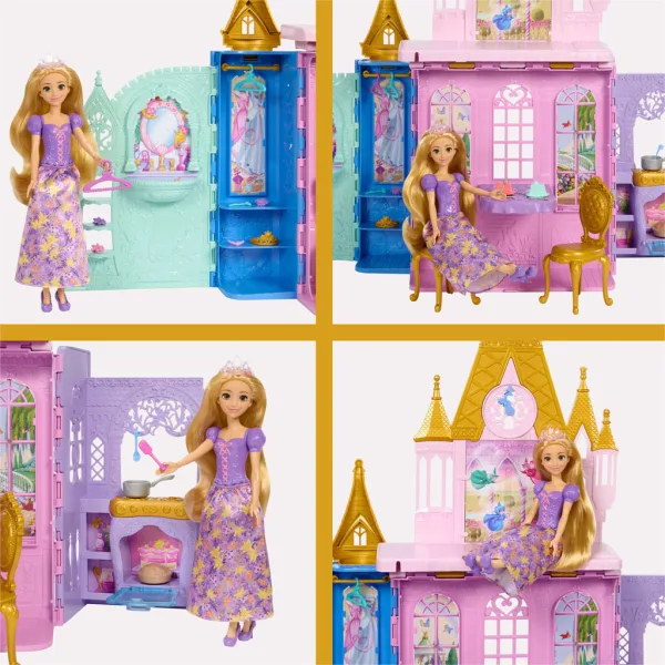 imagen de Castillo de Princesas Disney con Rapunzel y Muñeca - Mattel 5