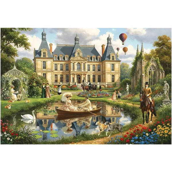 imagen de Castillo en la orilla del agua - puzzle de 1500 piezas - Trefl 2