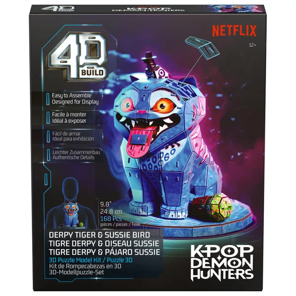 imagen de Cazadores de Demonios K-Pop – Puzzle 4D de Derpy tigre y Sussie pájaro - Spin Master 7