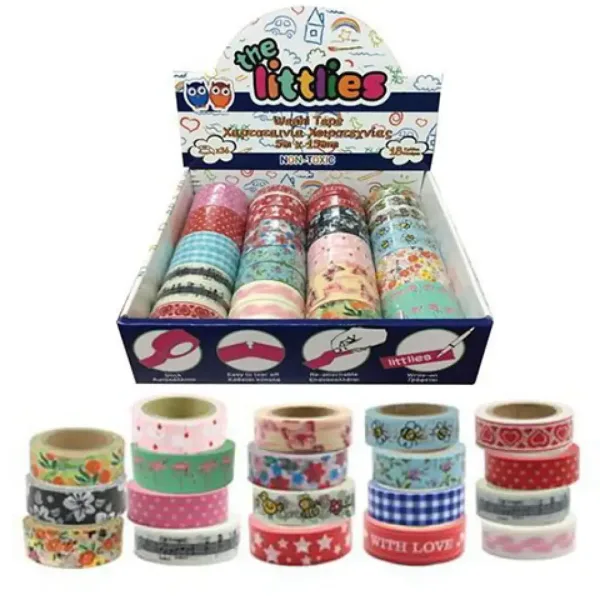 imagen de Cinta decorativa 15mm x 5m en varias versiones 1ud 1