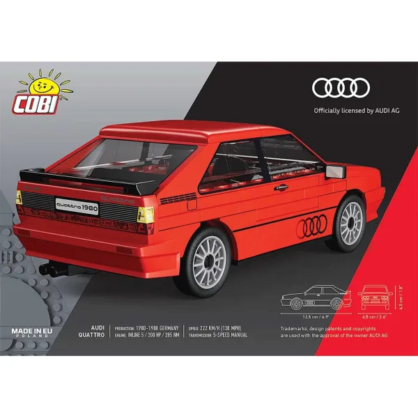 imagen de COBI: Audi Quattro 1980 coche de construcción 2
