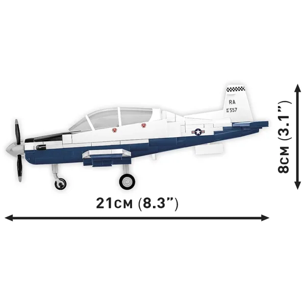 imagen de COBI: Beechcraft T-6 Texan II azul-blanco juguete de construcción (26624) 3