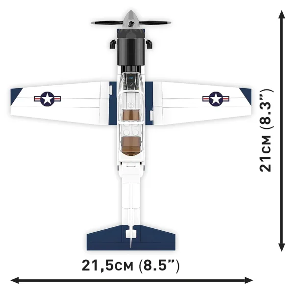 imagen de COBI: Beechcraft T-6 Texan II azul-blanco juguete de construcción (26624) 4