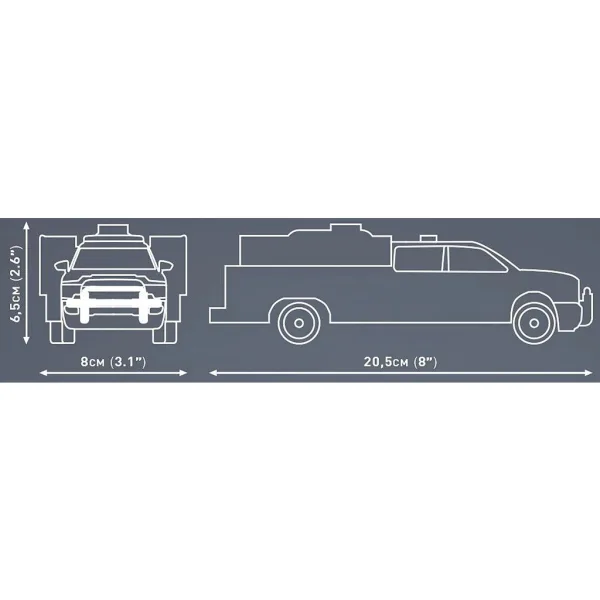 imagen de COBI: Camión de bomberos Dodge RAM 3500 juego de construcción (24612) 5
